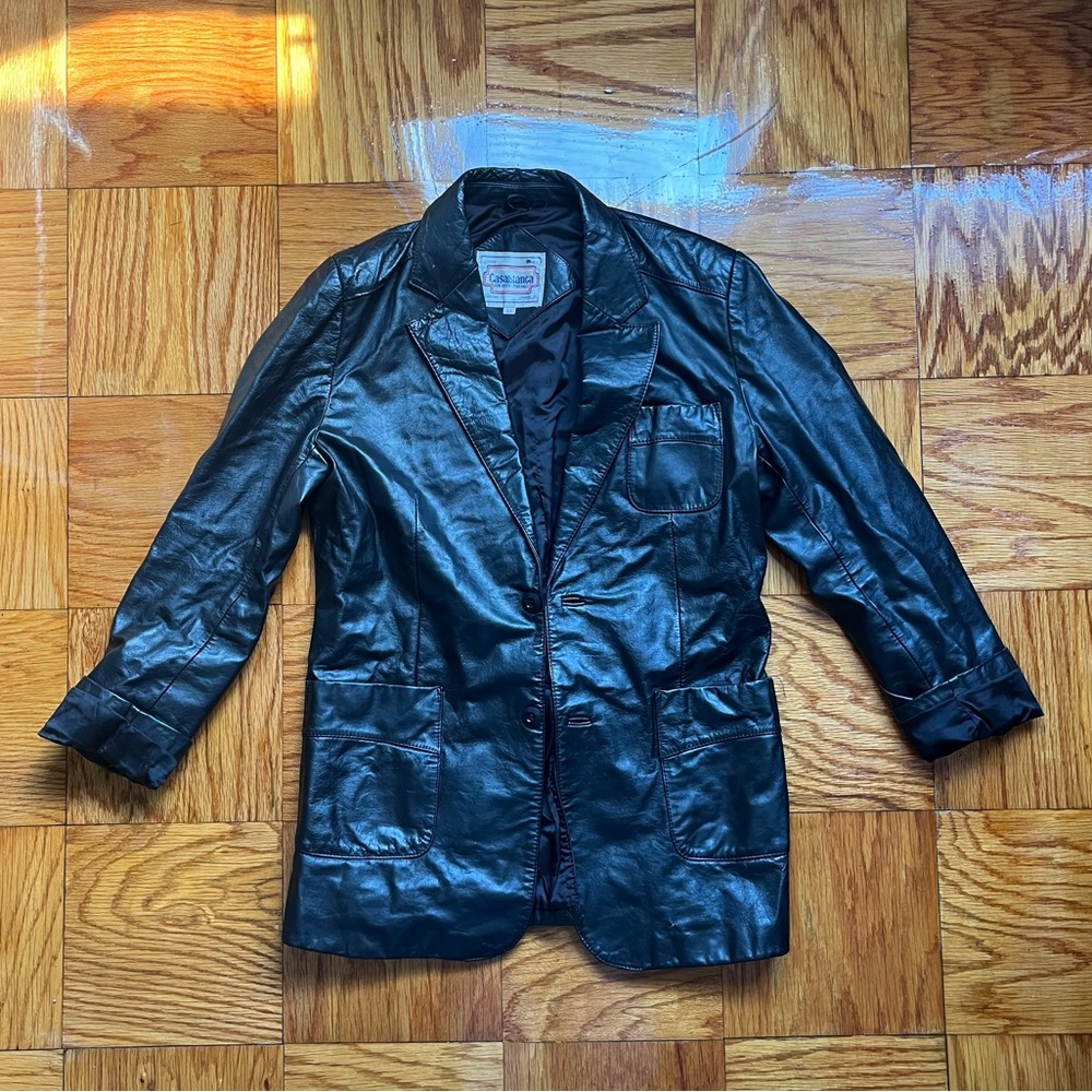 Amazing vintage leather blazer